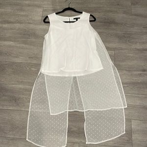 Jennie & Marlis white blouse Size Small L17